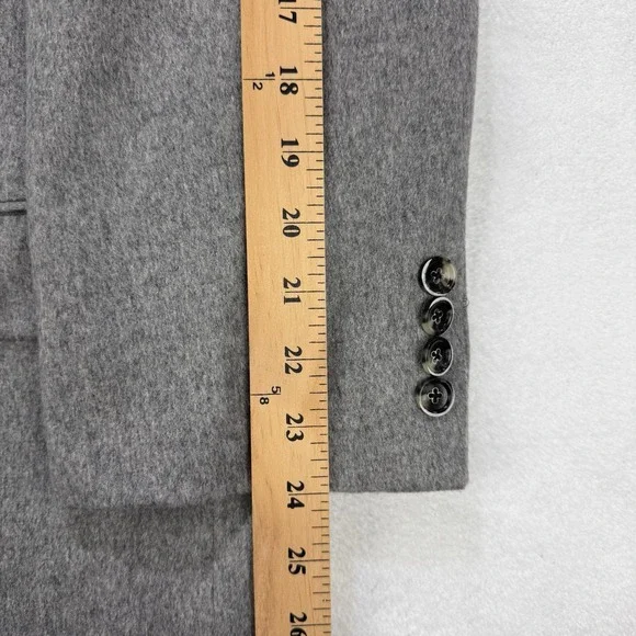 Hickey Freeman Blazer Men 50R Gray Milburn II 100% Cashmere Jacket Coat USA Made